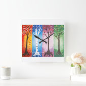 Seasons Vierkante Klok (Huis)