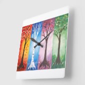 Seasons Vierkante Klok (Hoek)