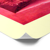 SEASON'S VRUCHTEN - antiek roze crème Poster (Hoek)