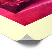 SEASON'S VRUCHTEN - antiek roze crème Poster (Hoek)