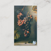 SEASON'S VRUCHTEN, Hanged Red Grapes, Butterfly, R Visitekaartje (Achterkant)