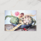 SEASON'S VRUCHTEN, KUNSTKES, PINK ROSE, STRAATRIES VISITEKAARTJE (Achterkant)