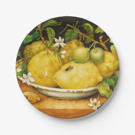 SEASON'S VRUCHTEN, LEMONS LEMON FLOWERS Yellow Papieren Bordje