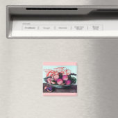 SEASON'S VRUCHTEN, PEACHES, Peach Bord still Life Magneet (Insitu (Vaatwasser))