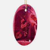 SEASON'S VRUCHTEN - PROSPERITEIT Roze Paarse Ameth Keramisch Ornament (Rechts)