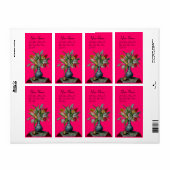 SEASON'S VRUCHTEN - TULIPS, fuchsia Etiket (Full Sheet)