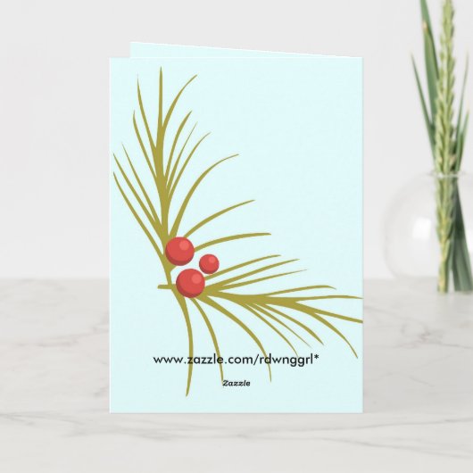 SeasonsGreetings Feestdagen Kaart (Achterkant)