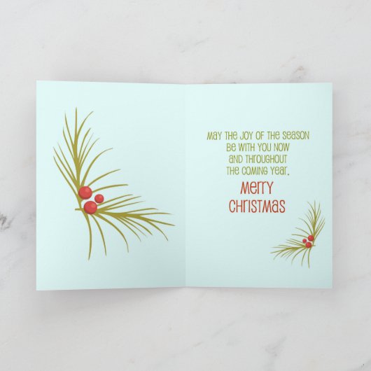 SeasonsGreetings Feestdagen Kaart (Binnen)