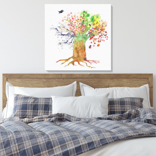 Seasonstreebird canvas (Insitu (Slaapkamer))