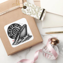 SEASOUL • StillWood • Bultrug Vierkante Sticker