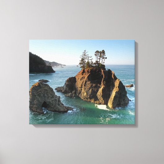 Seastack, Samuel Boardman State Park, Brookings, Canvas Afdruk (Voorkant)