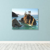 Seastack, Samuel Boardman State Park, Brookings, Canvas Afdruk (Insitu (Houten vloer))
