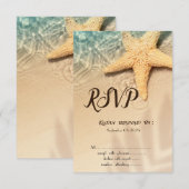 Seastar Beach RSVP Uitnodiging (Voorkant / Achterkant)