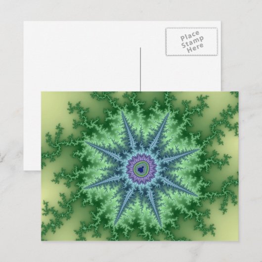 Seastar - Fractal Briefkaart (Voorkant / Achterkant)