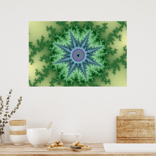 Seastar - Fractal Poster (Keuken)
