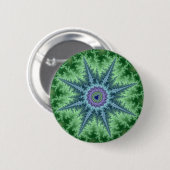 Seastar - Fractal Ronde Button 5,7 Cm (Voorkant /achterkant)