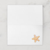 Seastar starfish waterverf art gastgoedkaarten plaatskaartje (Buitenkant ongevouwen)