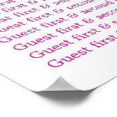 Seastar starfish Wedding Table Planner 1-9 Poster (Hoek)