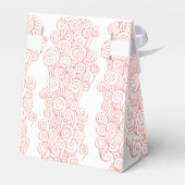 Seastar werveling koraal wit bruiloft gunst tent d bedankdoosjes (Achterkant)