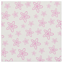 Seastar zeesterren tekenen roze witte stof