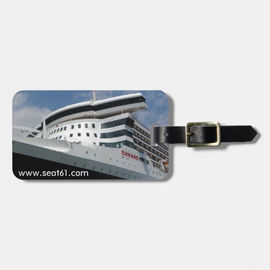 Seat61 Queen Mary 2 bagagelabel (Voorkant horizontaal)