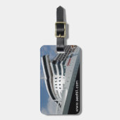 Seat61 Queen Mary 2 bagagelabel (Voorkant verticaal)