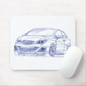 Seat Ibiza FR 2010 Muismat (Met muis)