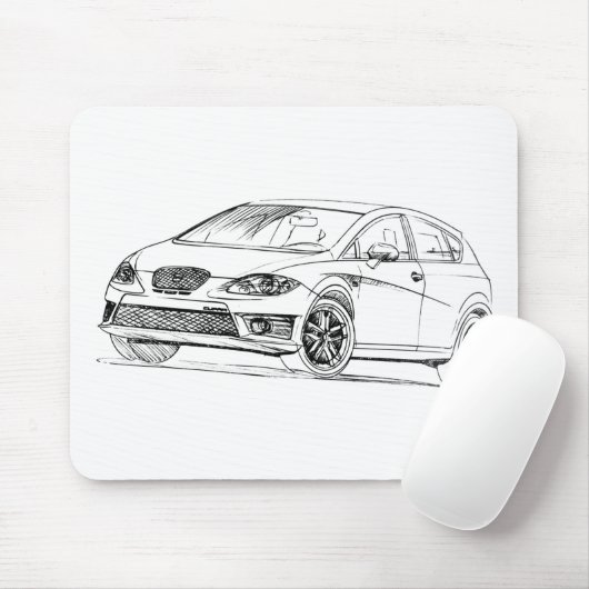 Seat Leon Cupra 2009 Muismat (Met muis)