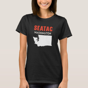 SeaTac Washington Verenigde Staten Amerika Reizen T-shirt