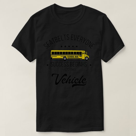 Seatbels Iedereen Funny Magic School Bus Driver J T-shirt (Design voorkant)