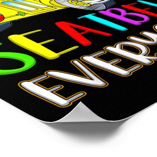 Seatbelts Everyone Fun Magic School Bus Driver Job Poster (Hoek)