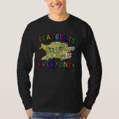 Seatbelts Everyone Funny School Bus Driver Busman  T-shirt (Voorkant)