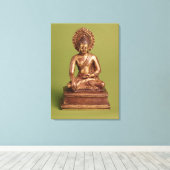 Seated Buddha Canvas Afdruk (Insitu (Houten vloer))
