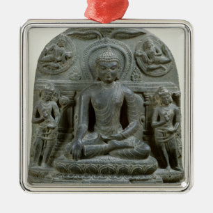 Seated Buddha in meditatie Metalen Ornament
