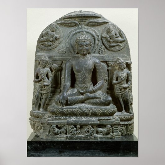 Seated Buddha in meditatie Poster (Voorkant)