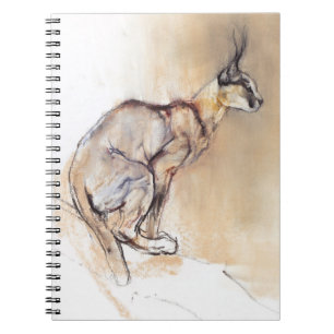 Seated Caracal 2009 Notitieboek