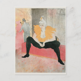 Seated Clowness Henri de Toulouse-Lautrec Briefkaart