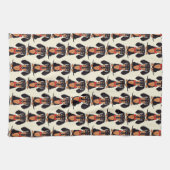 Seated Dachshund Kitchen Towels Theedoek (Horizontaal)