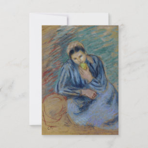 Seated Peasant Woman Cruning an Apple