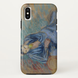 Seated Peasant Woman Cruning an Apple Case-Mate iPhone Case