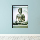 Seated Sakyamuni Buddha uit Ch'ungung-ni (ijzer) Canvas Afdruk (Insitu (Houten vloer))