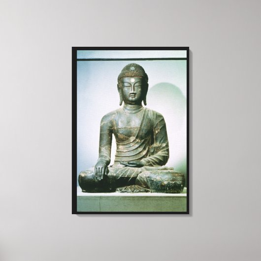 Seated Sakyamuni Buddha uit Ch'ungung-ni (ijzer) Canvas Afdruk (Voorkant)