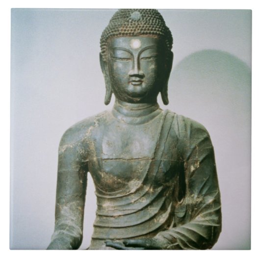 Seated Sakyamuni Buddha uit Ch'ungung-ni (ijzer) Tegeltje (Voorkant)