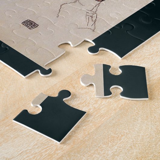 Seated Woman Egon Schiele Austrian Painter 1917 Legpuzzel (Zijkant)