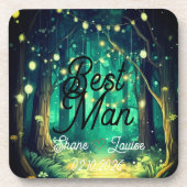 Seating Name Tag Wedding Bier Onderzetter (Voorkant)