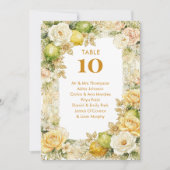 Seating Table Luxury Mediterranean Lemons & Flower (Voorkant)