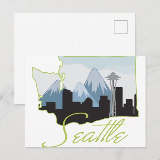 Seatle Briefkaart (Voorkant / Achterkant)