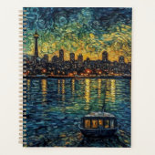 Seatle Space Needle in van Gogh stijl Planner (Voorkant)