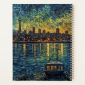 Seatle Space Needle in van Gogh stijl Planner (Achterkant)
