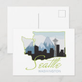 Seatle Washington Briefkaart (Voorkant / Achterkant)